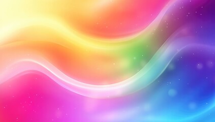 Vibrant Gradient Background Featuring Soft Rainbow Hues With a Dreamy Blur Effect in an Artistic Style