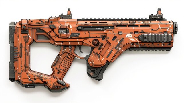 Kriss Vector, 3D illustration, realistic, isolated on white background