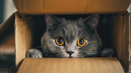 Charming Close-Up of an Adorable Playful Kitten