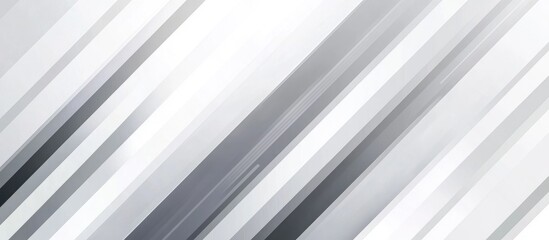 Fototapeta premium Minimalist geometric pattern featuring thin diagonal stripes in gradient shades of white and gray on a transparent background