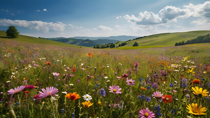 Obraz premium meadow with flowers