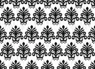 Ikat fabric abstract symbol Aztec illustration3