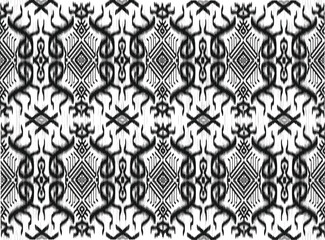 Ikat fabric abstract symbol Aztec illustration6
