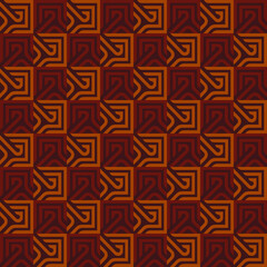 Retro geometric pattern. Vintage inspired design , Burgundy and orange retro pattern. Perfect for vintage designs.
