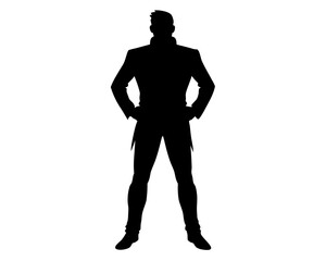 Vector Graphics of One Man Standing - Silhouette Artwork and Drawings