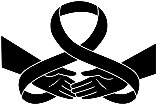 recommend clip art: care illustration health silhouette awareness logo hope icon suicide outline support help charity tie cancer ribbon disease day survivor shape medicine heart love for vector graphic background