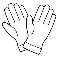 Obraz premium Cleaning gloves art vector illustration