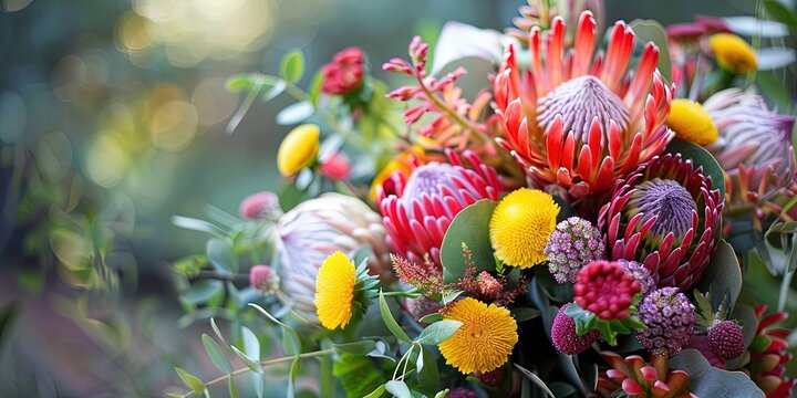 beautiful Valentine's Day Australian native flower bouquet