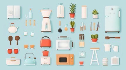 DIY projects, repurposing old items into new, flat design illustration