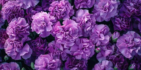 Obraz premium beautiful purple carnations