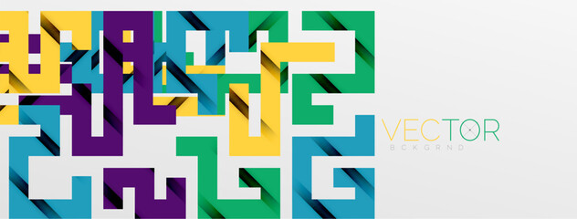 Color bend lines with shadow texture effect. Vector Illustration For Wallpaper, Banner, Background, Card, Book Illustration, landing page