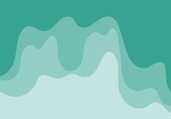 流れ落ちる液体をイメージした背景素材のベクターイラストレーション-ブルー