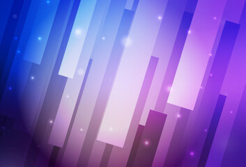 Dark Pink, Blue vector template with rhombus.