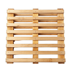 Wooden pallete top view isolated on transparent background