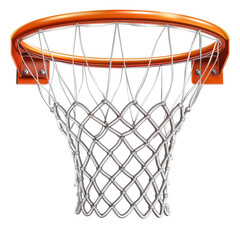 A basketball hoop featuring a classic design, perfect for sports-themed projects, illustrations, or educational materials. PNG transparent background.