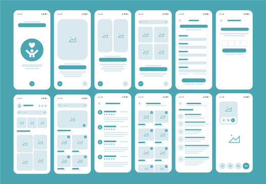 Mobile Application Wireframe Layout