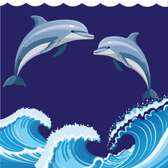 illustration of a dolphin