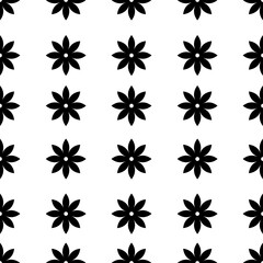 black and white flowers