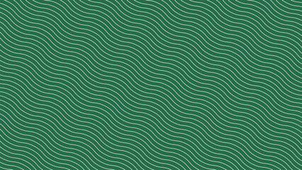 Green wave lines pattern abstract background vector image for backdrop or fabric style