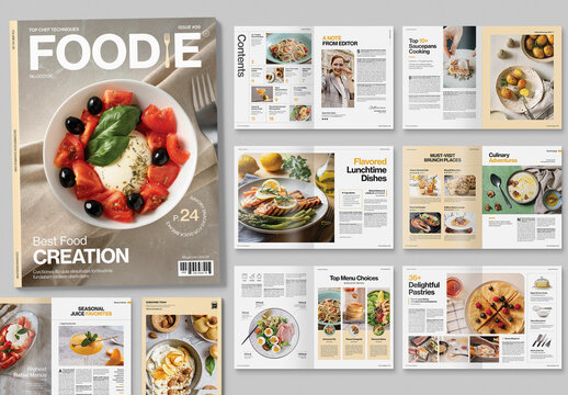 Food & Cooking Magazine Template