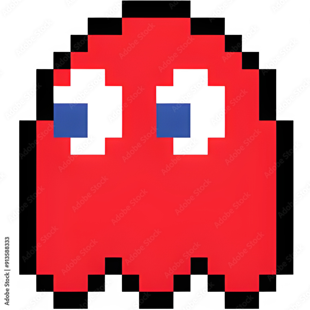 Fototapete Pixel icon, 8 bit game icon, Retro game, Contoured Pixel Game symbol, 8-bit UI gaming bar notation, encompassing video-game pixel magic items