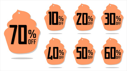 Sale tags banners. Vector illustration. Set of discount labels. Special offer.
