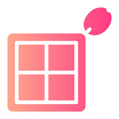 waffle gradient icon