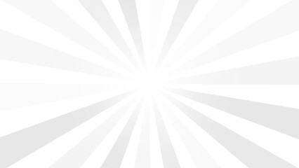 Sun ray light. Sun rays background. Radial burst. Sunburst gray pattern isolated on white background. Beams line. 