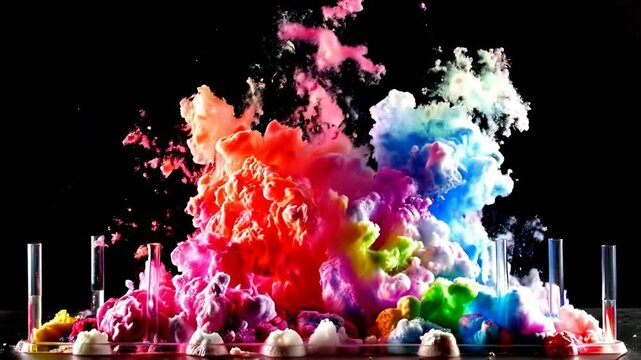Explosion of Color in a Science Experiment