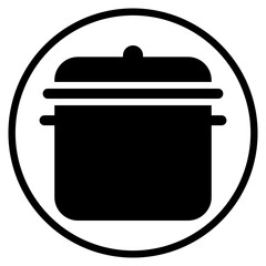 pot glyph icon