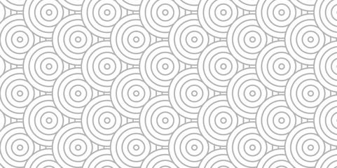 Vector overlapping Pattern Minimal diamond geometric white and gray spiral line waves abstract wave line. seamless gray tile stripe overlap creative retro circle line fabric pattern white background.