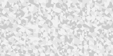 Vector geometric seamless technology gray and white diamond triangle background. Abstract digital grid light pattern white Polygon Mosaic triangle business and corporate background.