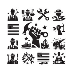 Obraz premium black and white icons