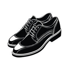 Man Shoes Silhouette Vector
