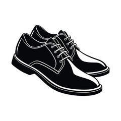 Man Shoes Silhouette Vector