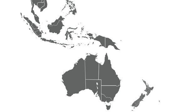 recommend clip art: Political Australia map vector illustration isolated on white background for website layouts,background,education,precise,customizable, Travel worldwide,map silhouette backdrop,earth geography.
