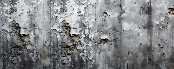 Textured Exterior of Aged Concrete Wall