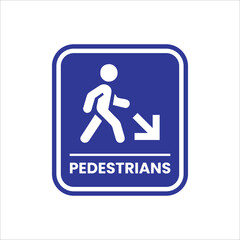 pedestrian crossing sign