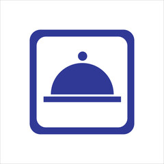 restaurant icon on button