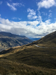 landscape with blue sky