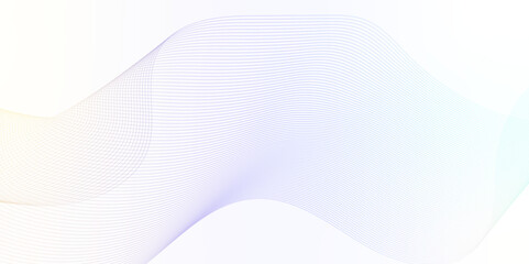 Vector wave and curve lines flowing dynamic gradient color isolated on transparent background. Digital future technology concept.  Science, banner, business, poster, template, music background.