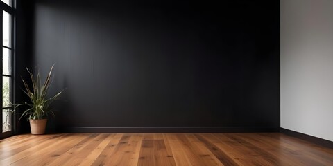 A wooden floor with a dark background
