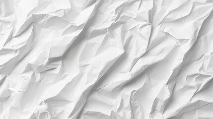Obraz premium White blank paper texture background with crumpled