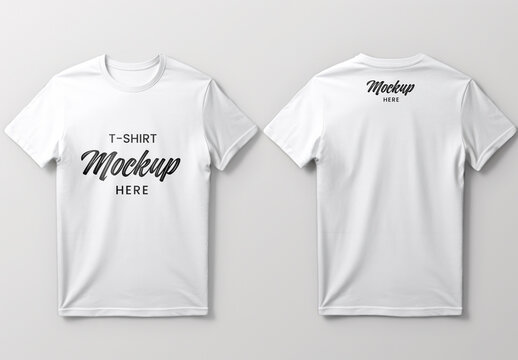 Apparel Flatlay Tshirt Mockup With Generative AI