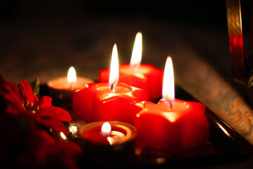 candles in the dark