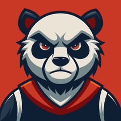 panda basketball cartoon mascot