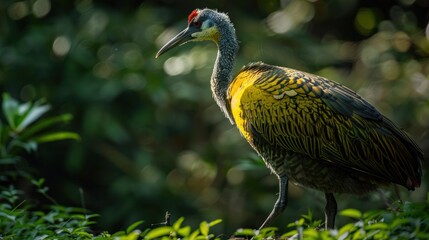 Naklejka premium Yellow-headed Ibis in the Jungle