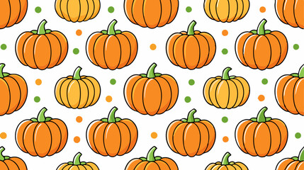 hand drawn pumpkins - great as Thanksgiving background, textiles, banners, wallpapers..