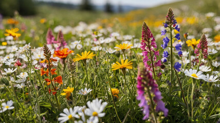 Obraz premium flowers in the meadow