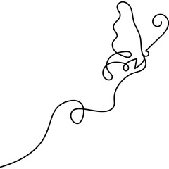 Monoline Butterfly Decoration